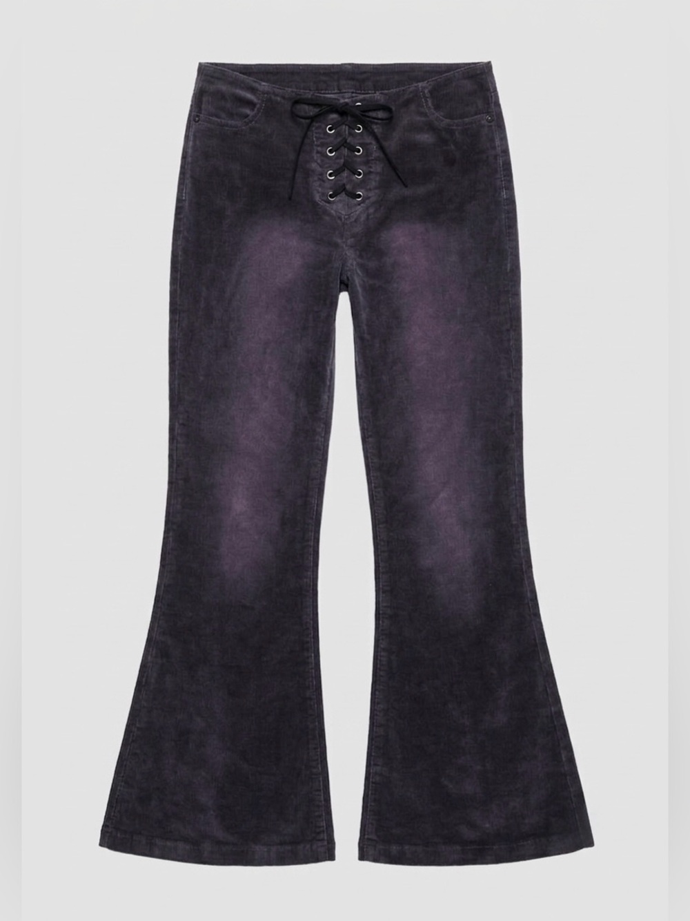 Delia's by Dolls Kill Latte Lover Lace Up Corduroy Pants XS